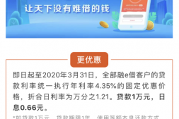 避坑必看!工行融e借优惠利率划算吗?