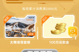 100加油券,10倍积分按卡,还有免费铂金体验卡