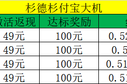杉付宝代理政策