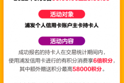 浦发11倍积分,今天你撸了吗?