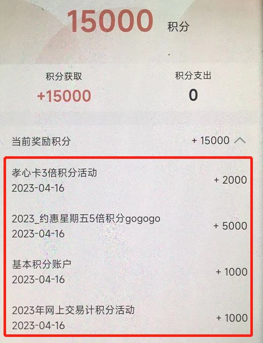 近期几个银行多倍积分总结