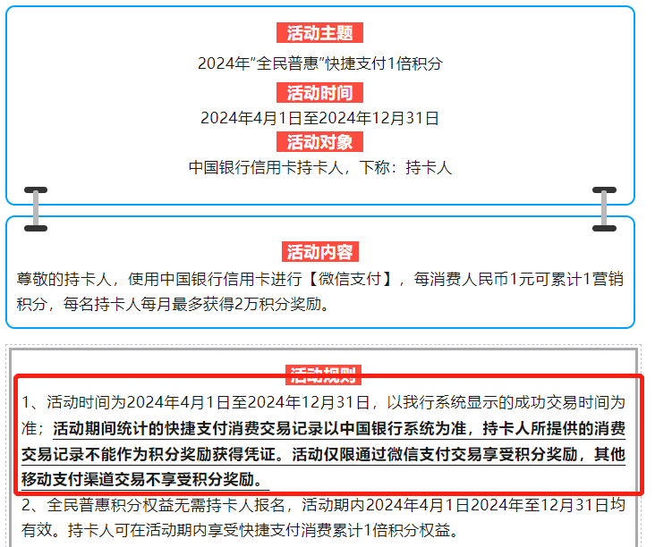 提醒，这家银行4月起ZFB没有积分了！120元羊毛很容易别错过！